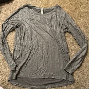 Gray Reflective Lululemon Longsleeve